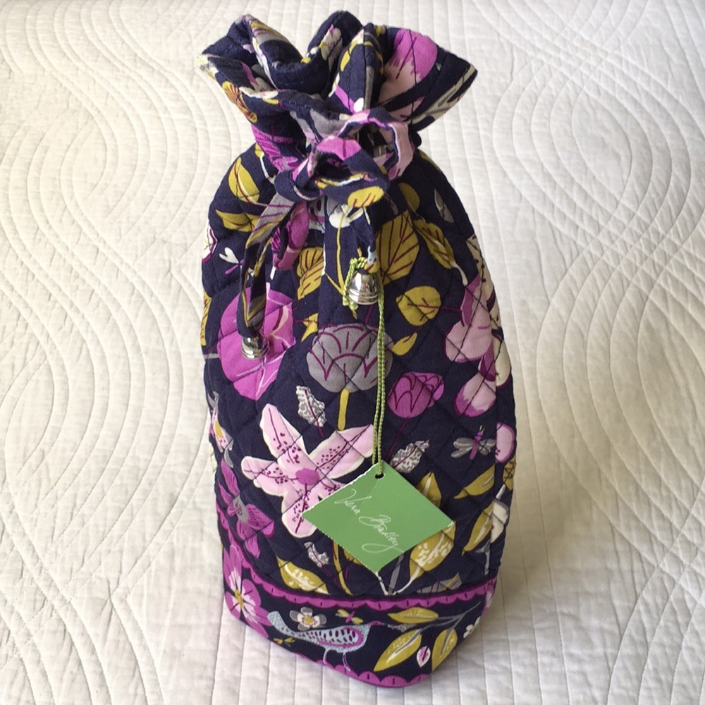 Vera Bradley Bag Cinched Pouch Floral Nightingale